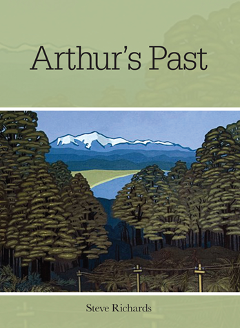Arthur's Past book cover featuring historical New Zealand landscape